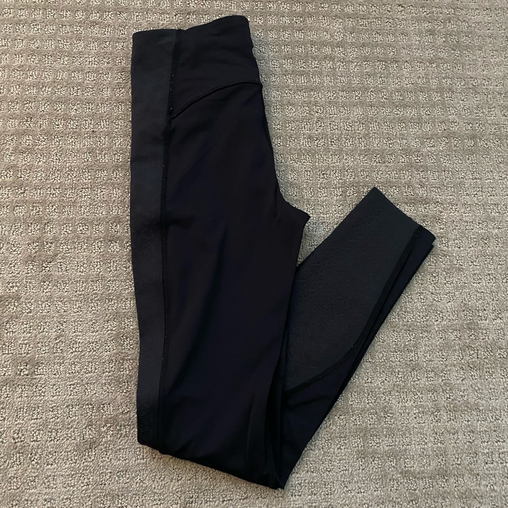 Lululemon 28” Leggings Black Nulux Gem